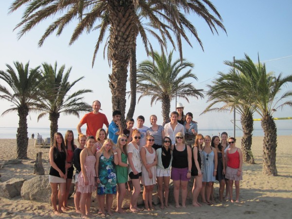 Gruppenbild am Strand von Roses/ Spanien Gruppenbild am Strand von Roses/ Spanien